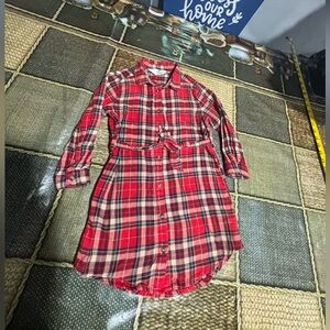 H&M Red and White Plaid Kids Dress